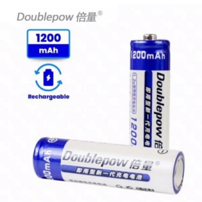 Battery DOUBLEPOW AA/A2 1200mAh 1.2Volt Rechargeable