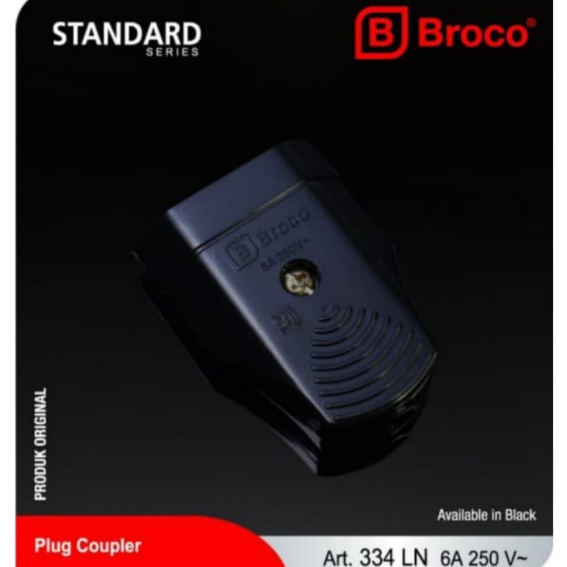 BROCO Contra Steker Gepeng Art. 334 LN 6A 250V~