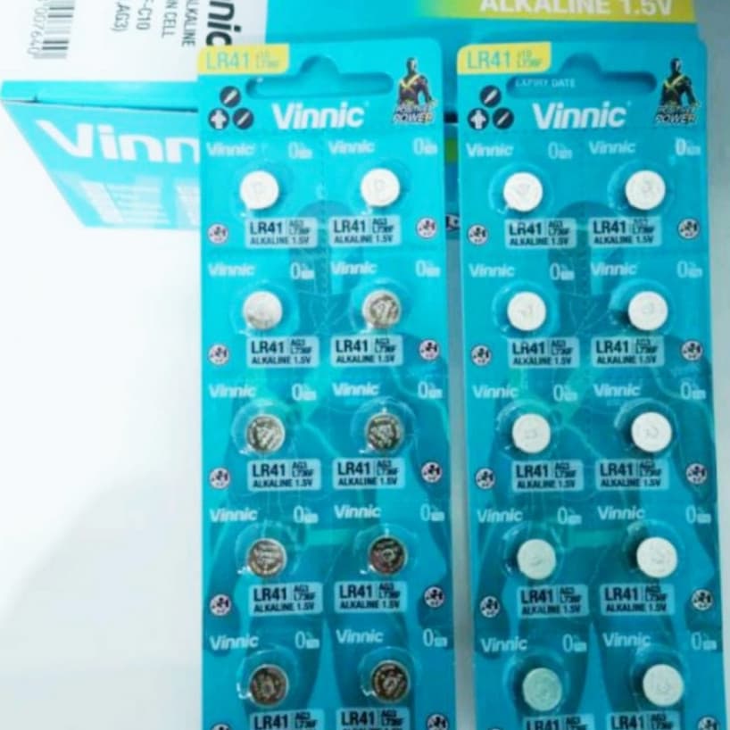 Battery LR41 AG3 L736F Vinnic Ecer Harga Per 1Biji