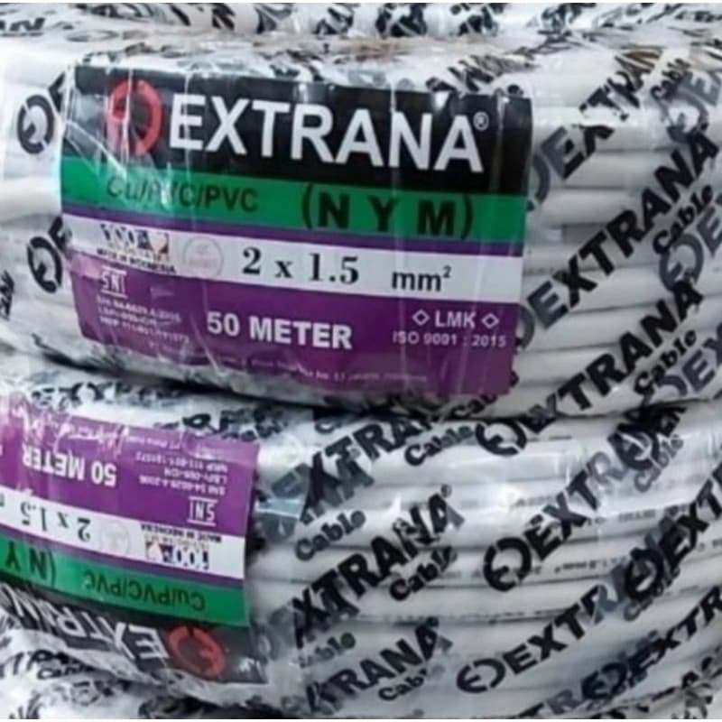 Kabel Listrik EXTRANA NYM 2 x 1.5mm