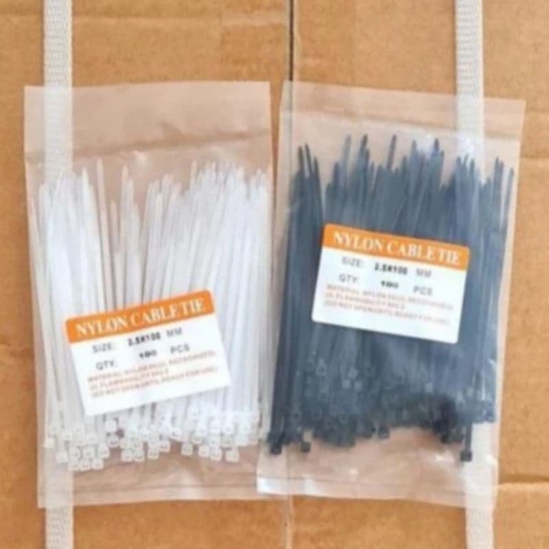 Kabel Ties 2.5x100mm (10cm) Harga Per 1Pack Isi 100Biji