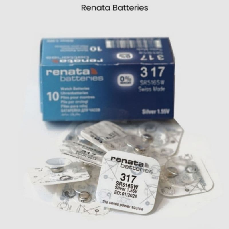 Battery RENATA 317 SR516SW Silver 1.55Volt