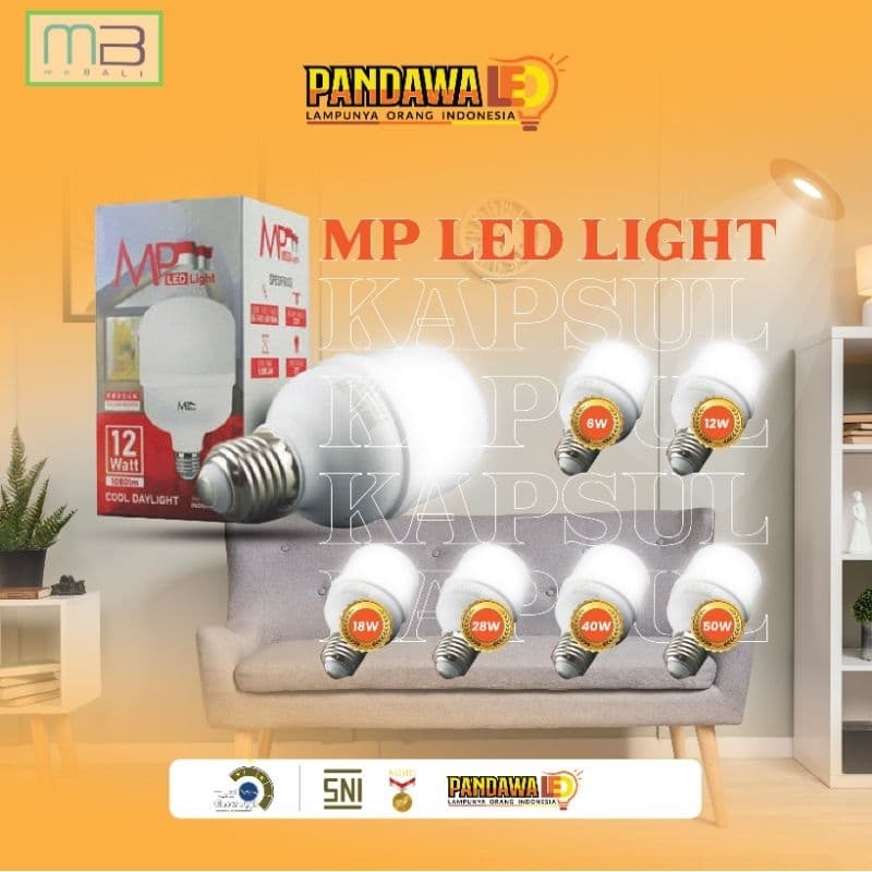 Lampu Pandawa MP Led Light Kapsul Reguler SNI