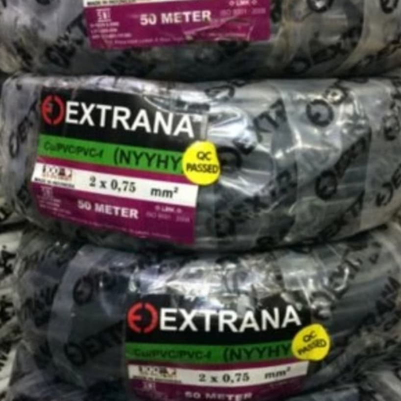 Kabel Listrik EXTRANA NYYHY 2 x 0.75mm Kabel Serabut