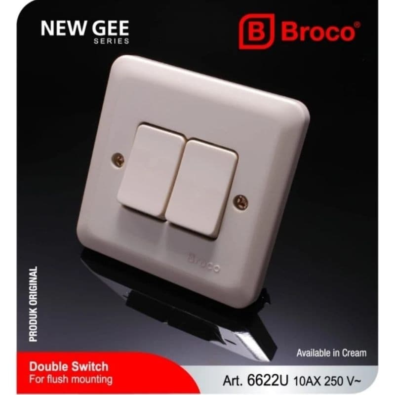 BROCO IB SAKLAR SERI CREAM 6622 (6622U11) NEW GEE UREA DOUBLE