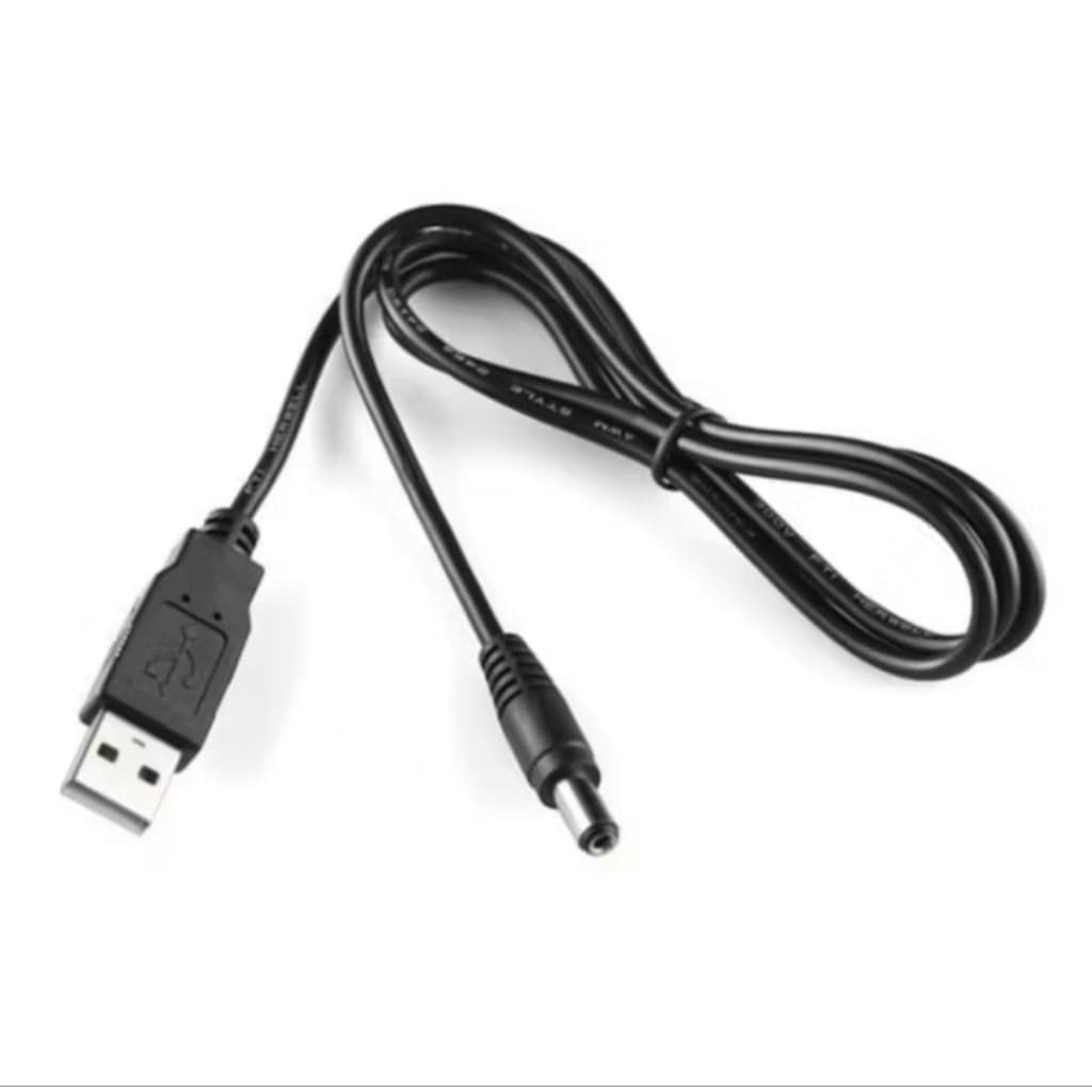 Kabel Usb Port To 5V Jack DC 3.5x1.2mm Panjang 70cm