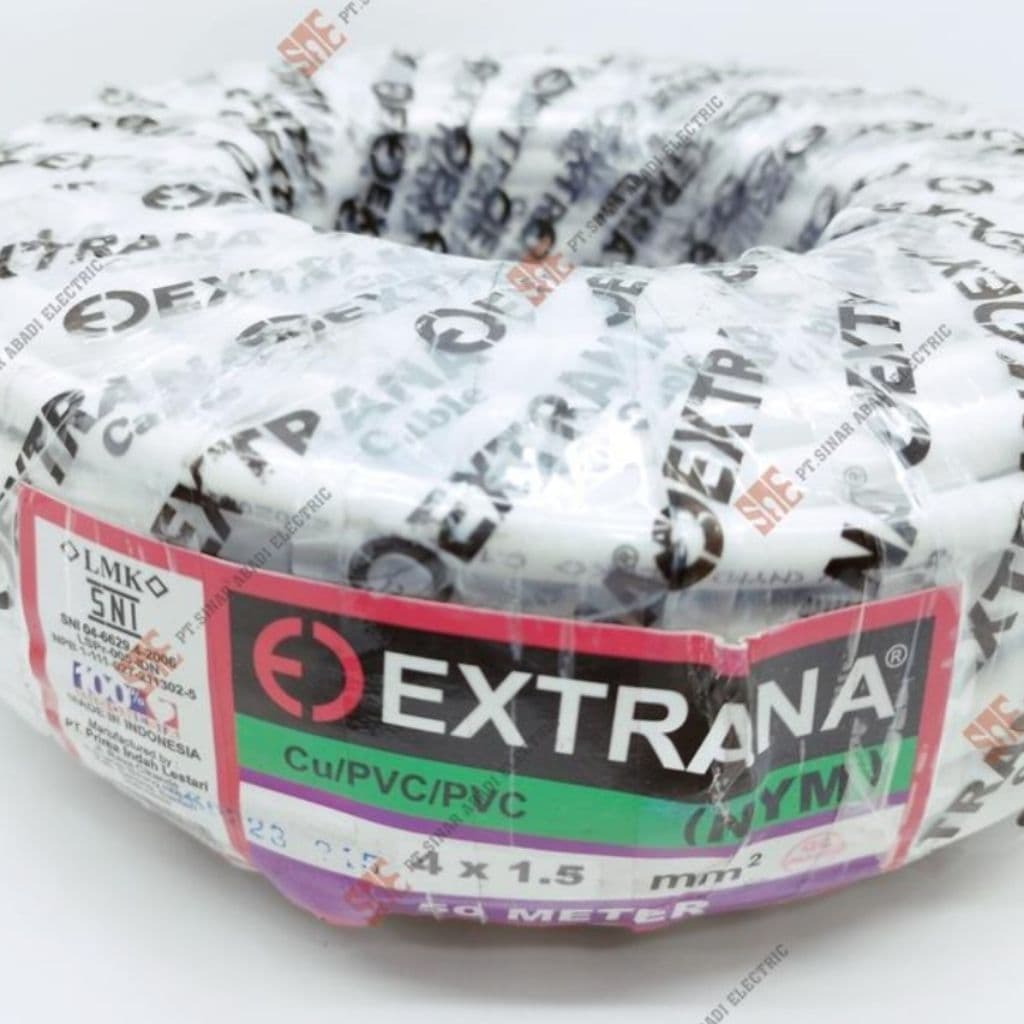 Kabel Listrik EXTRANA NYM 4 x 1.5mm Kabel Batangan