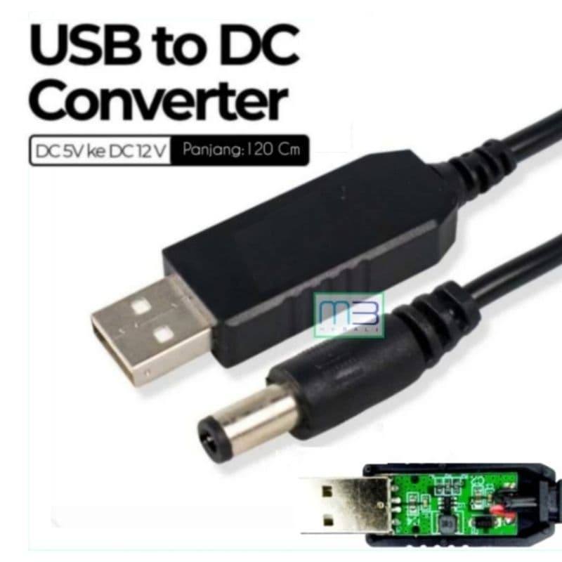 Kabel Step Up Usb 5V To 12V DC Power Supply Charger Converter Adapter