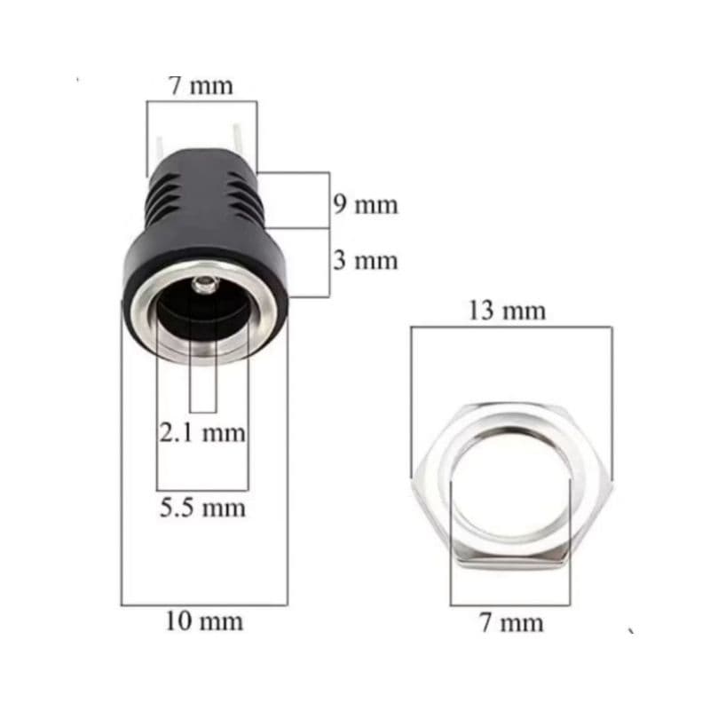 Socket DC Power Supply Mur 2.1 x 5.5mm Female Besi