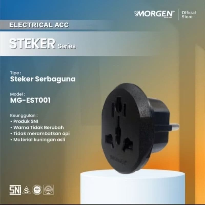 MORGEN Universal Colokan Steker Travel Adaptor AU US UK to EU Plug 16A