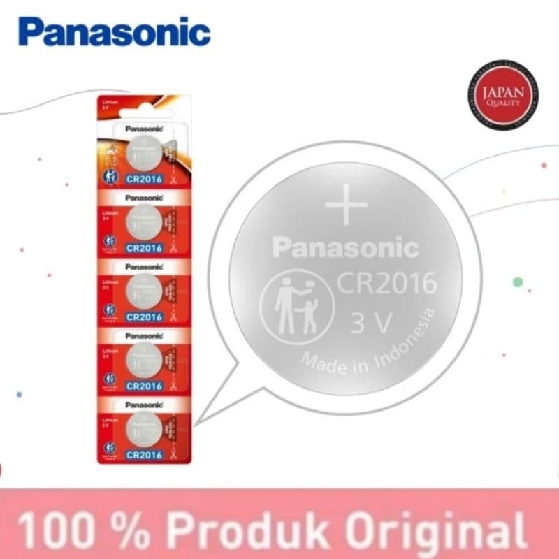 Battery Panasonic CR2016 3Volt Original Ecer Harga Per 1Biji