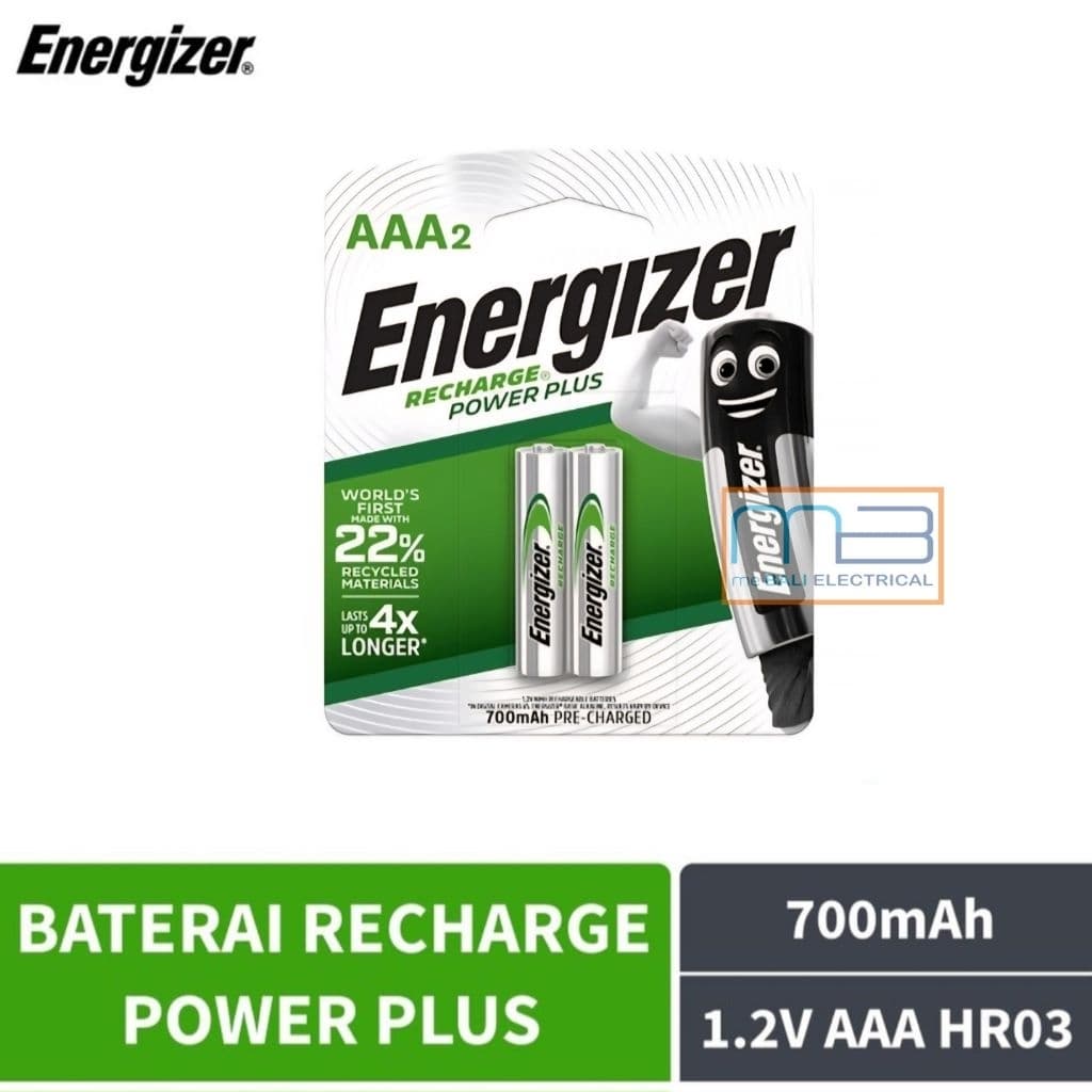 Battery Energizer NH12 AAA 700mAh BP2 Rechargeable