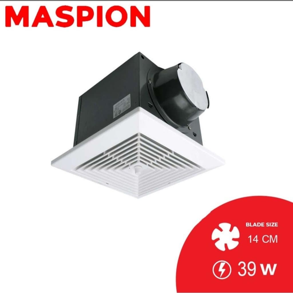 Exhausth Fan Plafon Maspion MV-14EX / Kipas Hexos Ceilling Plafon Ventilating MV-14EX