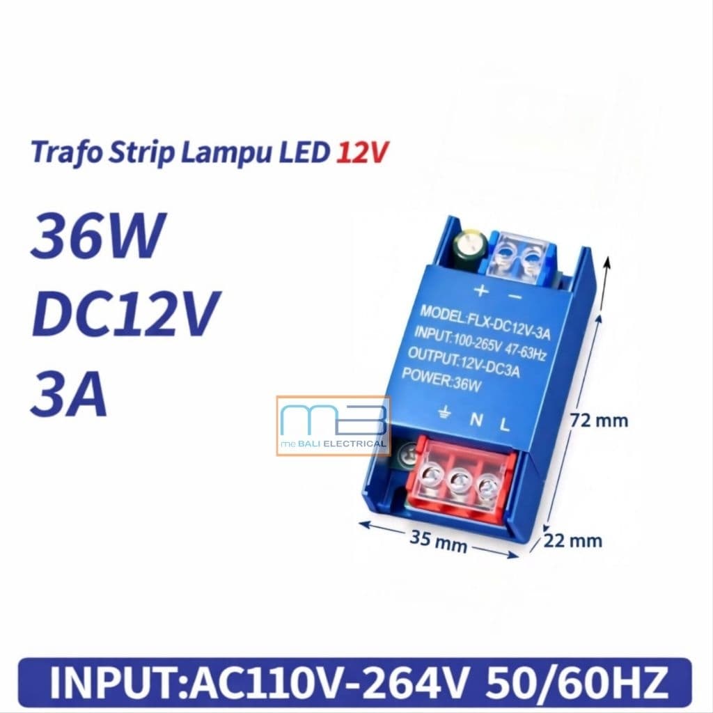 Power Supply Slim Led Strip 12V 36W 3A,60W 5A,120W 10A,400W 33.3A